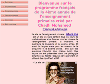 Tablet Screenshot of francais4.educa.ma